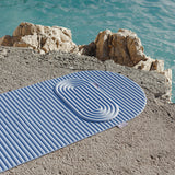 Mini tapis de sol pad de confort de la marque hercule studio modèle galé et tapis d'exercice archy couleur blue jean packshot lifestyle