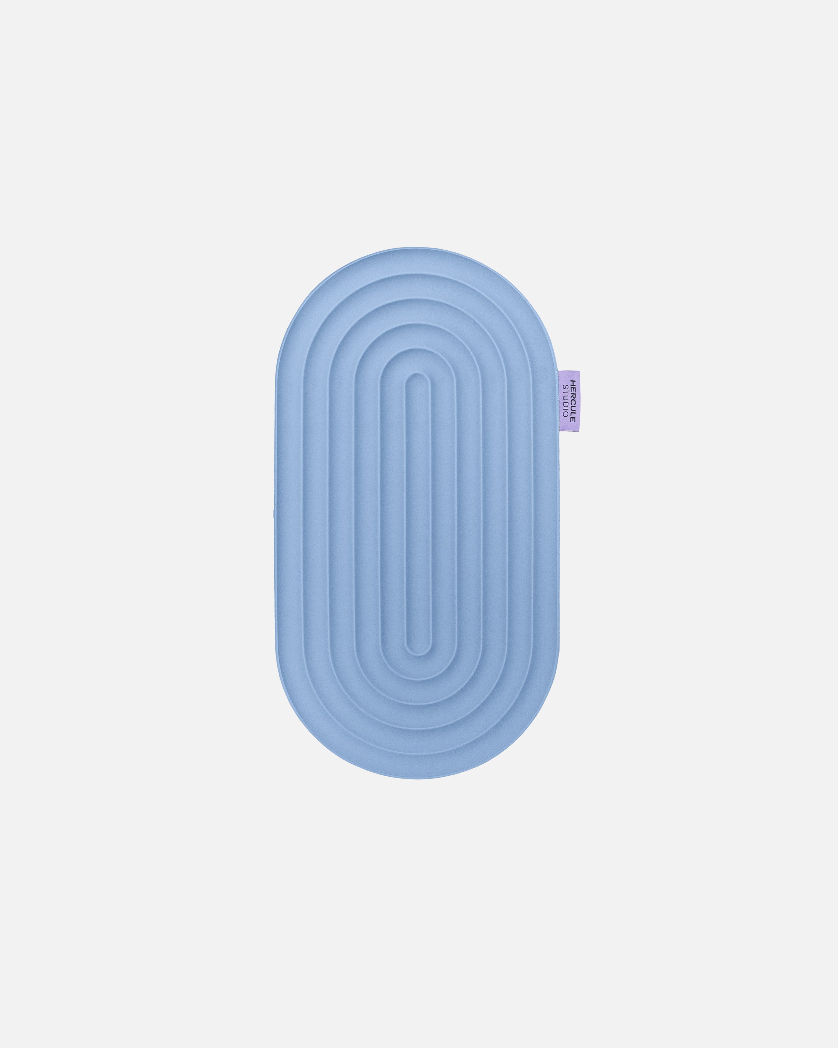 Mini tapis de sol pad de confort de la marque hercule studio modèle galé couleur blue jean packshot déplié