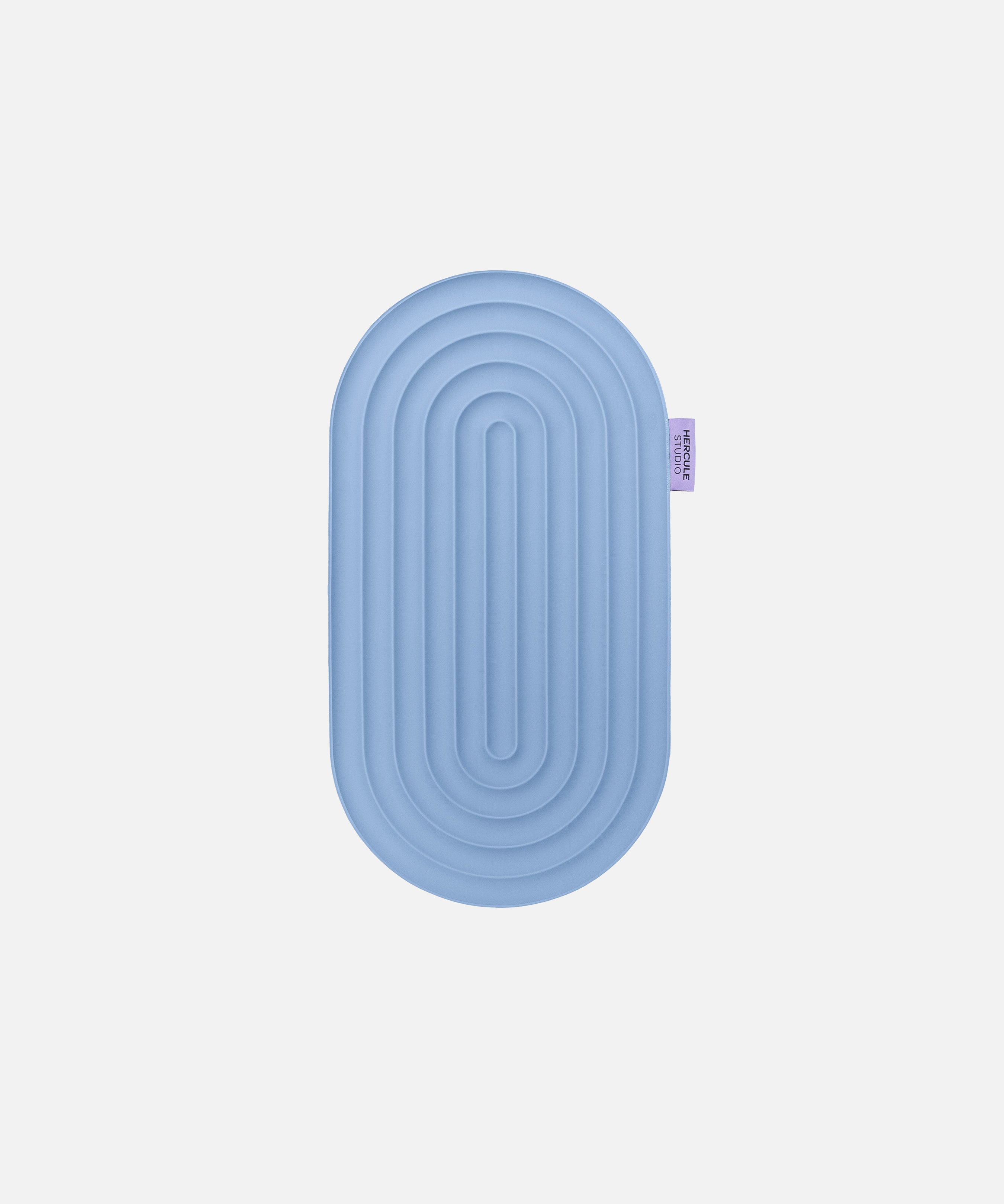 Mini tapis de sport Galé Hercule Studio – pad de confort 3‑en‑1 bleu (Blu-jean) nomade – support ergonomique pour genoux, coudes, fessiers, compatible Pilates Reformer, design durable made in France, vue dépliée