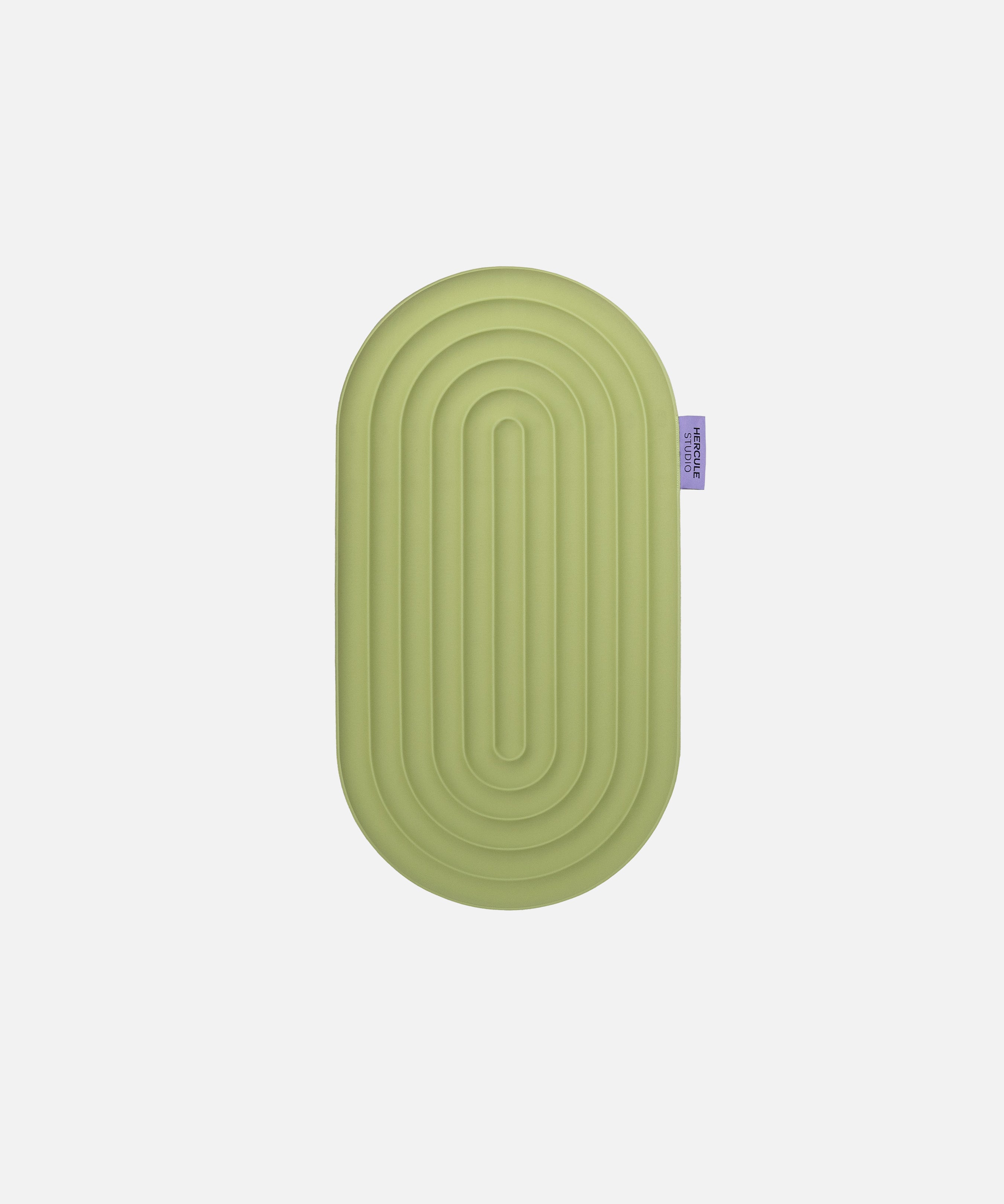 Mini tapis Galé Hercule Studio – pad ergonomique 3‑en‑1 vert clair (Pistache) – soutien des zones sensibles comme genoux, coudes, fessiers, compatible Pilates Reformer, design durable, vue dépliée