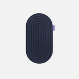 Hercule Studio Galé comfort pad – navy blue portable 3-in-1 mini mat – ideal for knees, elbows, glutes, Pilates or Reformer, durable French design, unrolled view