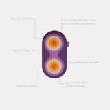 Mini tapis de sol pad de confort de la marque hercule studio modèle galé couleur fall packshot déplié avec éléments de réassurance