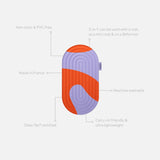 Mini tapis de sol pad de confort de la marque hercule studio modèle galé couleur axel packshot déplié avec éléments de réassurance