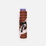 Mini tapis de sol pad de confort de la marque hercule studio modèle galé imprimé bari couleur choco packshot roulé