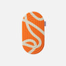Mini comfort pad floor mat from hercule studio model galé printed bari color orange pop packshot unfolded