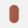 Mini floor mat Comfort Pad from hercule studio galé model color Terracotta packshot unfolded