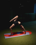 Gym class with Hercule Studio Archy Axel red and purple mat, premium mat for yoga and floor exercises