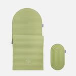 Set Confort avec Tapis de sport Archy de la marque Hercule Studio couleur Pistache et mini tapis de sport Galé couleur Pistache photo packshot fond blanc