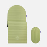 Set Confort avec Tapis de sport Archy de la marque Hercule Studio couleur Pistache et mini tapis de sport Galé couleur Pistache photo packshot fond blanc