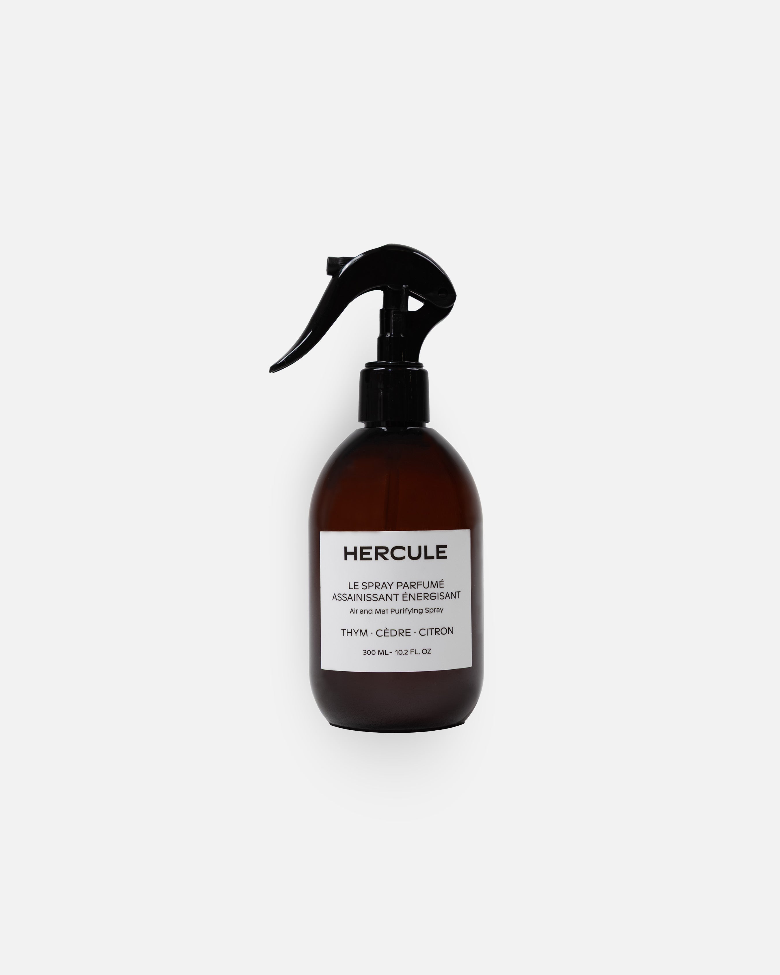 Spray pour assainir le tapis de sport et énergiser l'espace d'entraînement packshot flacon