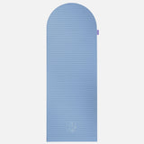 Tapis de sol pour le fitness le yoga et le pilates de la marque hercule studio modèle archy couleur blue jean packshot déplié