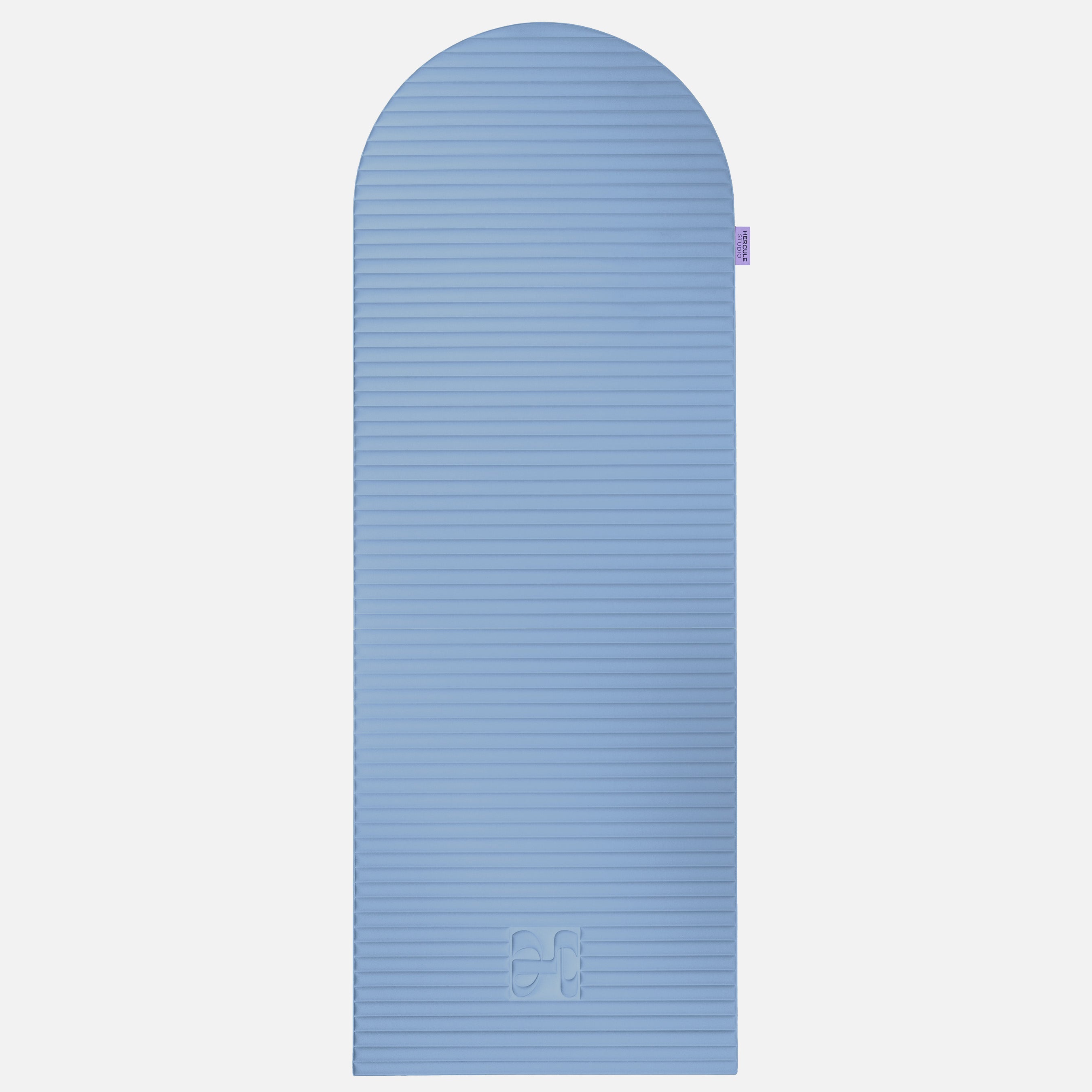 Tapis de sol pour le fitness le yoga et le pilates de la marque hercule studio modèle archy couleur blue jean packshot déplié