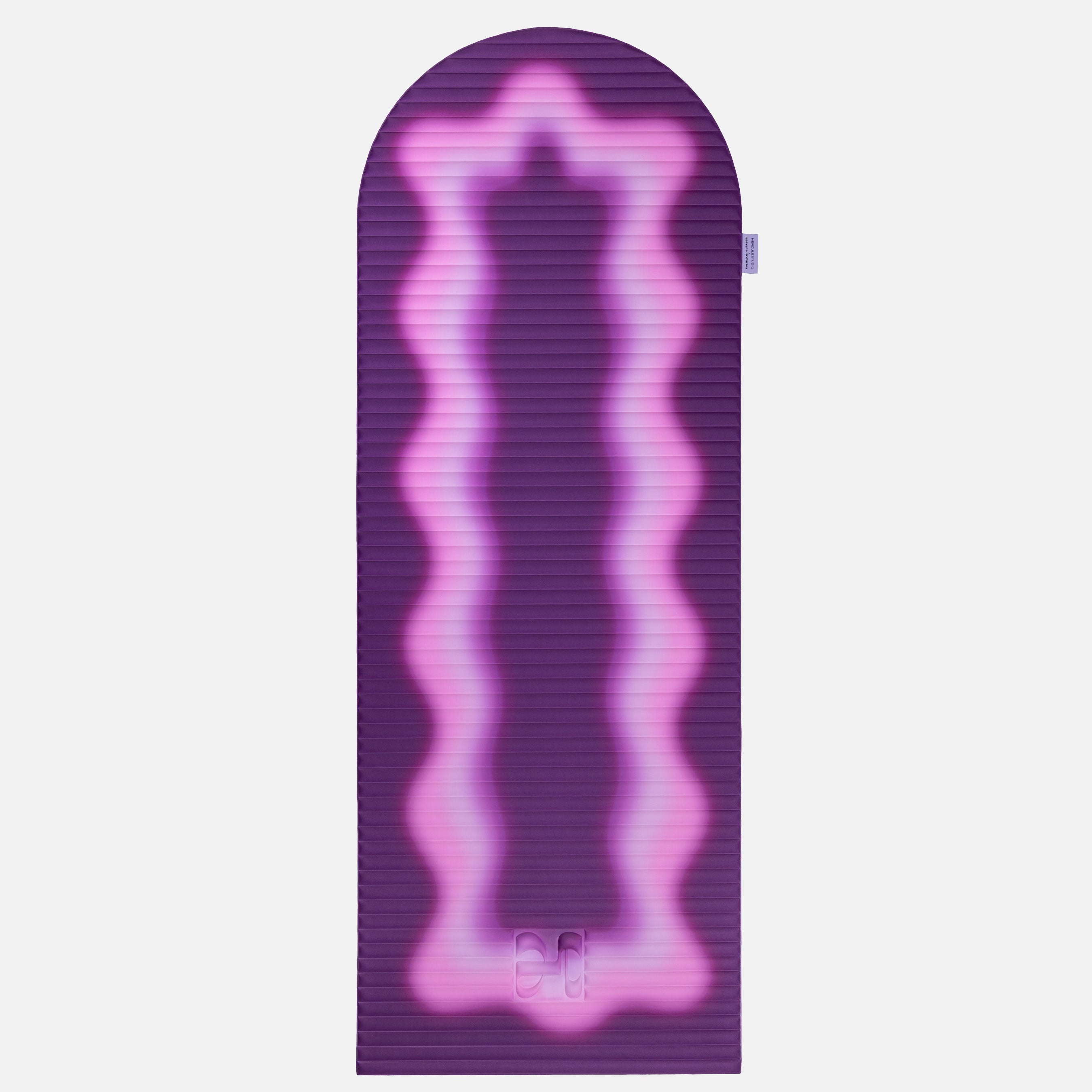 Tapis de sol pour le fitness le yoga et le pilates de la marque hercule studio et uchronia modèle archy imprimé winter packshot déplié