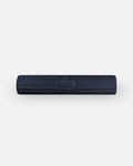 Hercule Studio Archy navy blue premium sport mat, durable and machine-washable fitness mat, deep elegant color, rolled view