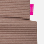 Tapis de sol pour le fitness le yoga et le pilates en cachemire de la marque hercule studio en collaboration édition limitée avec from future modèle archy couleur beige packshot zoom de l'étiquette