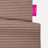 Tapis de sol pour le fitness le yoga et le pilates en cachemire de la marque hercule studio en collaboration édition limitée avec from future modèle archy couleur beige packshot zoom de l'étiquette