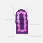 Tapis de sol pour le fitness le yoga et le pilates de la marque hercule studio modèle archy couleur winter packshot semi déplié avec éléments de réassurance