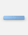 Hercule Studio Archy blue jean premium sport mat, machine-washable and portable fitness mat, rolled view
