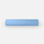 Tapis de sol pour le fitness le yoga et le pilates de la marque hercule studio modèle archy couleur blue jean packshot roulé