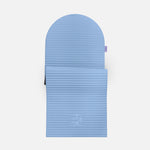 Tapis de sol pour le fitness le yoga et le pilates de la marque hercule studio modèle archy couleur blue jean packshot semi déplié