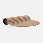 Tapis de sol pour le fitness le yoga et le pilates de la marque hercule studio modèle archy couleur dune packshot semi roulé