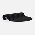Tapis de sol pour le fitness le yoga et le pilates de la marque hercule studio modèle archy couleur outrenoir packshot semi roulé
