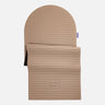 Floor mat for fitness, yoga and pilates from hercule studio model archy color dune packshot semi unfolded