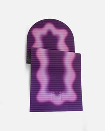 Tapis de sol pour le fitness le yoga et le pilates de la marque hercule studio et uchronia modèle archy imprimé winter packshot semi déplié