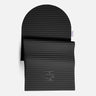 Floor mat for fitness, yoga and pilates from hercule studio model archy color Midnight Black packshot semi unfolded
