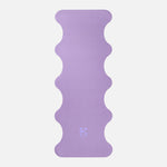 Tapis de sol pour le yoga de la marque hercule studio modèle mar couleur lavande packshot déplié