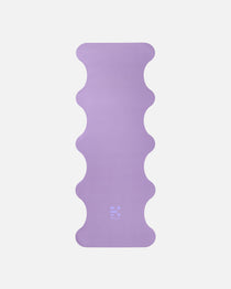 Tapis de sol pour le yoga de la marque hercule studio modèle mar couleur lavande packshot déplié