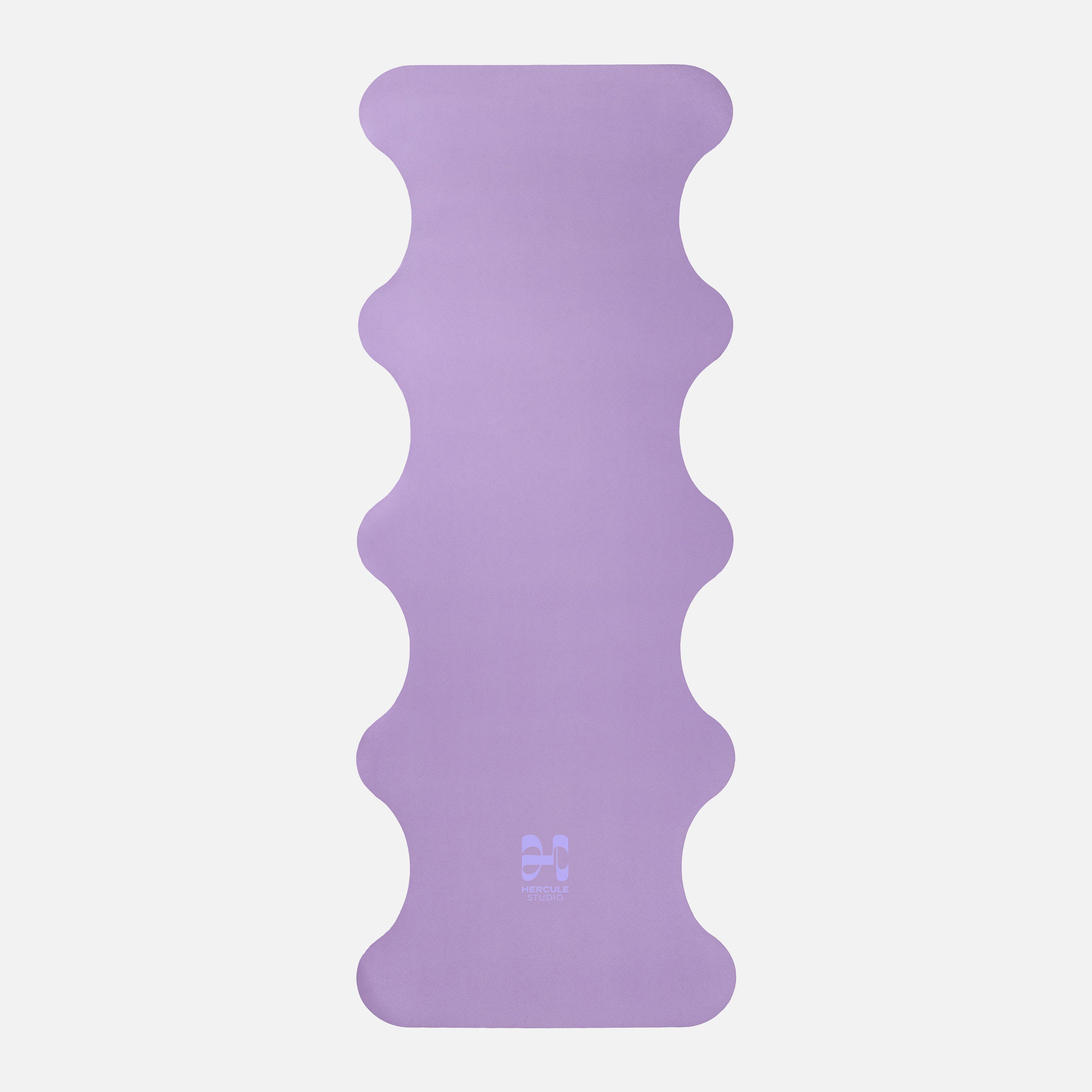 Tapis de sol pour le yoga de la marque hercule studio modèle mar couleur lavande packshot déplié