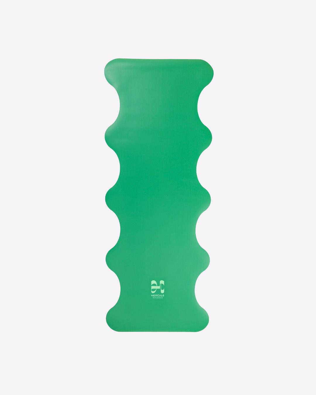 Tapis de sol pour le yoga de la marque hercule studio modèle mar couleur golf green packshot déplié