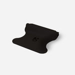Tapis de sol pour le yoga de la marque hercule studio modèle mar couleur outrenoir packshot semi roulé