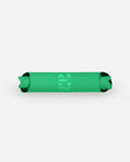 Packshot rolled view of the Hercule Studio Golf Green yoga mat, eco-friendly natural rubber, high grip for flow and balance