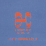 Close-up of the suede-textured yoga mat from the Thomas Lélu collaboration: soft, washable surface with a high-end, artistic design finish