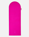 Hercule Studio x From Future Candy Pink Limited Edition Fitness Mat, 100% fuchsia pink cashmere fitness mat, innovative and premium design for Pilates, gym workouts, and stretching, unfolded view