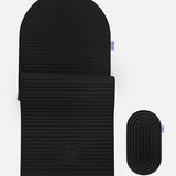 Hercule Studio Midnight Black comfort sport bundle including the premium Archy mat and the ergonomic Galé 3-in-1 pad, comfortable solution for sensitive areas in Pilates and fitness, durable French design, packshot image